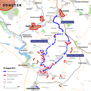 <span class="mw-page-title-main">Battle of Ilovaisk</span> 2014 battle in the Donbas war