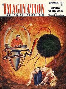 Hamilton's short novel Fugitive from the Stars, cover-featured on the December 1958 issue of Imagination, was revised and published in an Ace Double in 1965