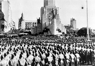 Invigningen av Monumento Nacional a la Bandera. (1957)