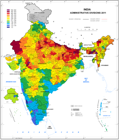 File:India TFR regions 2011.png
