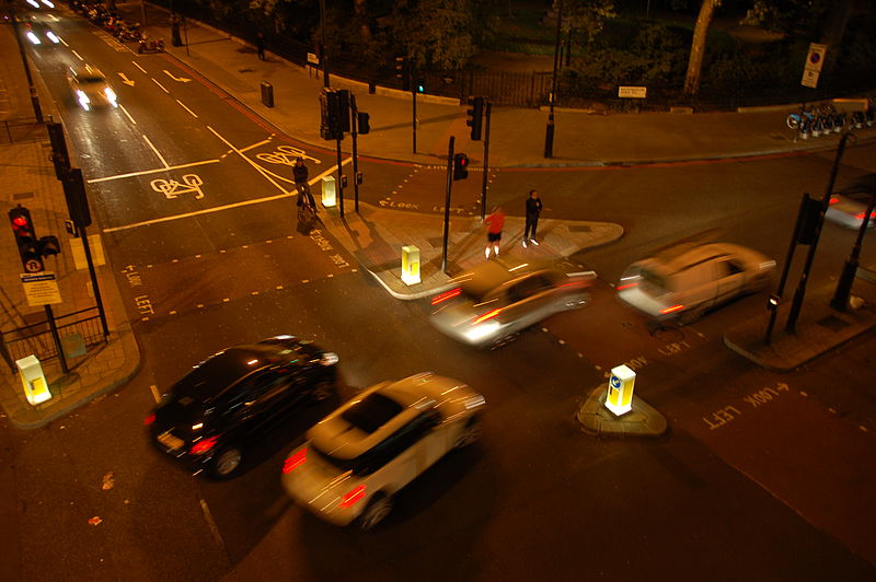 File:Intersection Northumberland Avenue Victoria Embankment at Hungerford Bridge.jpg