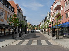 Jernbanealleen Sandefjord sett nordover fra Kongens gate 2008