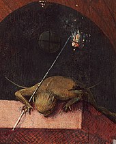 Death and the Miser (detail), a Hieronymus Bosch painting, National Gallery of Art, Washington, D.C. Jheronimus Bosch 050 detail 01.jpg