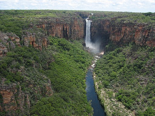 Nationalpark Kakadu: Jim Jim Falls des South Alligator Rivers (UNESCO-Weltnaturerbe in Australien)