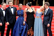 Miller with Ethan Coen, Jake Gyllenhall, Rokia Traoré, Rossy de Palma and Joel Coen at the 2015 Cannes Film Festival (May 2015)