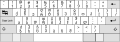 Incomplete Georgian (QWERTY) keyboard layout.