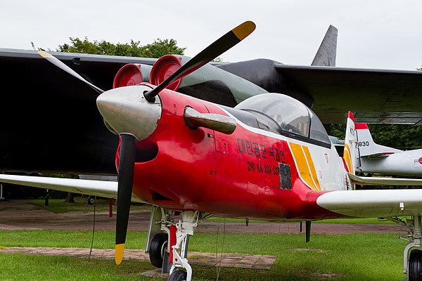 KT-1 Woongbi on display at the War Memorial of Korea