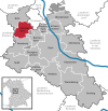 Lage der Gemeinde Kammerstein im Landkreis Roth