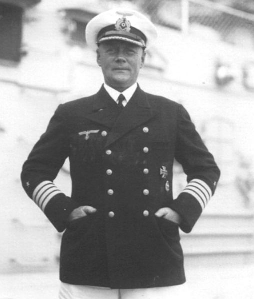 Image: Kapitän zur See Konrad Patzig, first commanding officer of Admiral Graf Spee
