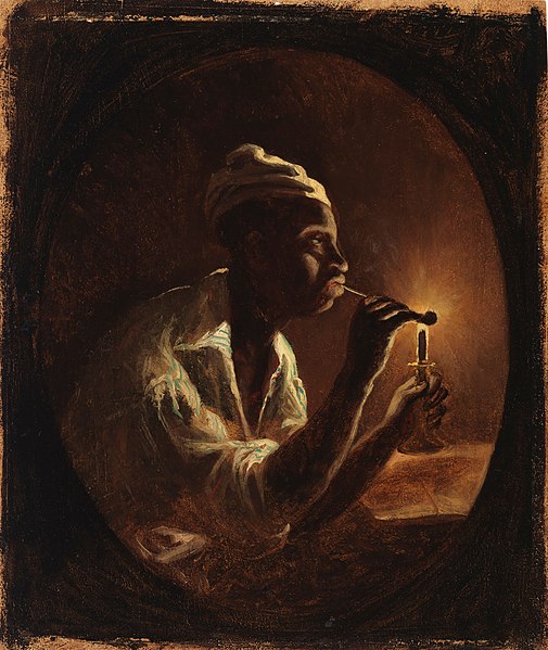 File:Karl Emanuel Jansson - Piippuaan sytyttävä neekeri - A II 1714 - Finnish National Gallery.jpg
