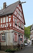 Timber framed house in Braubach, Karlstraße 5,view from southeast