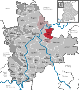 Läget för Karsbach i Landkreis Main-Spessart