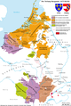 La spartizione degli stati borgognoni nel 1477 tra Francia ed Austria