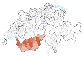 Poloha kantonu ve Švýcarsku