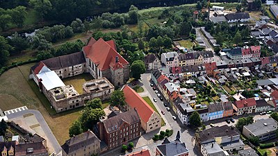 klooster van Nienburg, luchtfoto