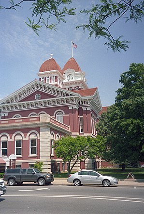 Das frühere Lake County Courthouse in Crown Point, gelistet im NRHP Nr. 73000073[1]