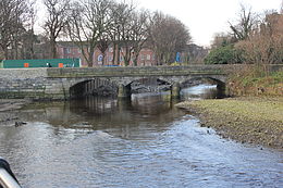 Neue Brücke von stromabwärts gesehen