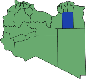 Poziția localității Districtul Al Wahat