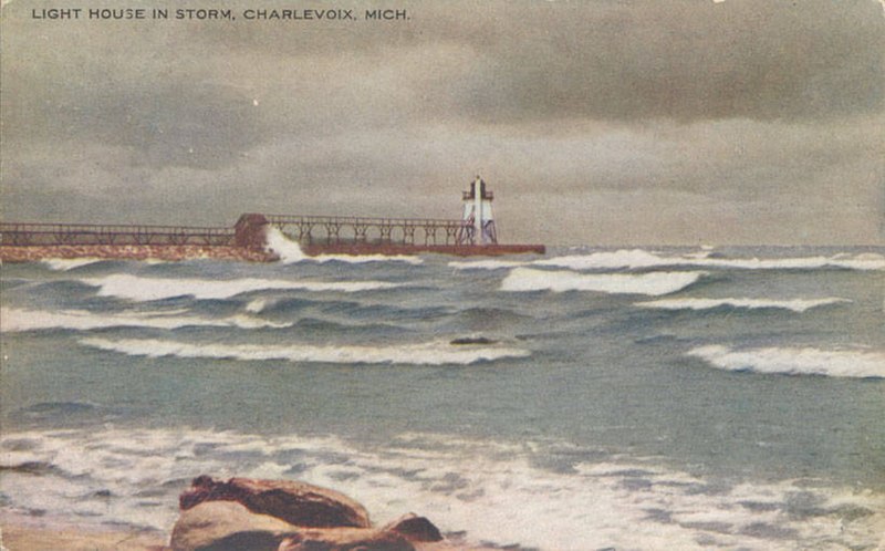 File:Light House in Storm, Charlevoix, Mich (NBY 428758).jpg