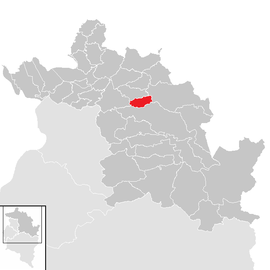Poloha obce Lingenau v okrese Bregenz (klikacia mapa)