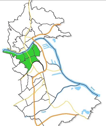 Linz bezirke innenstadt