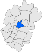 Ubicación del municipio en el mapa de la provincia