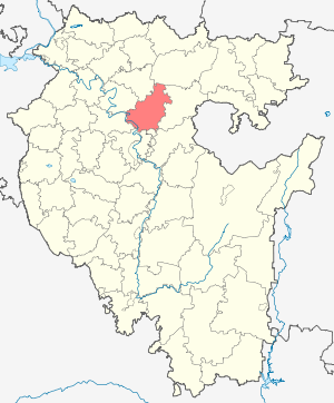 Blagoveshchensky-distriktet på kartan
