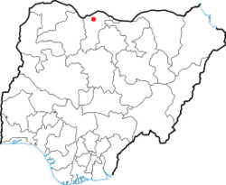 Location of Katsina in Nigeria