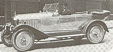 The MG 14/28 car, manufactured in Alfred Lane (now Pusey Lane off Pusey Street) from 1924 to 1925. MHV MG 14-28 sports 1924.jpg