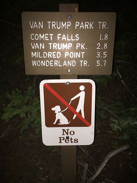 File:MRNP — Van Trump Park Trail sign.jpg