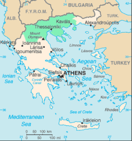 Kaart van Macedonië
