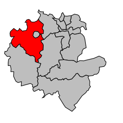 Canton de L'Isle-sur-le-Doubs - Carte