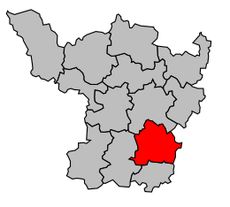 Canton de La Clayette - Carte