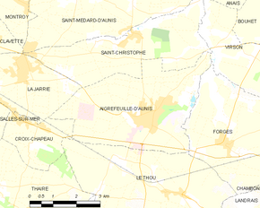 Poziția localității Aigrefeuille-d'Aunis