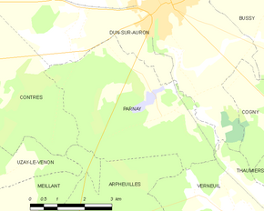 Poziția localității Parnay