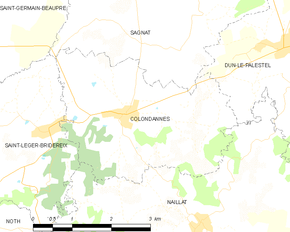 Poziția localității Colondannes