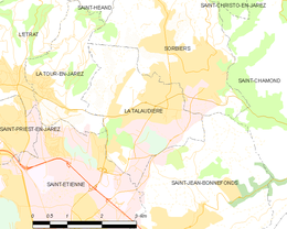 La Talaudière - Localizazion