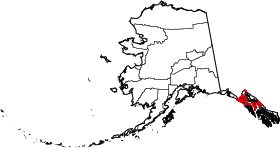 Map of Alaska highlighting Skagway-Hoonah-Angoon Census Area.svg