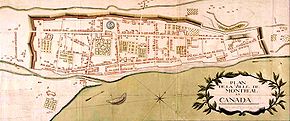 The Citadel is in this map of Montreal, 1749. Inside the walls, the long rectangle in relief, at north-east corner Map of Montreal 1749.jpg