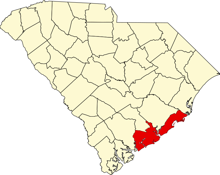 Fișier:Map of South Carolina highlighting Charleston County.svg