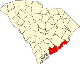 Locatie van Charleston County (Charleston County)