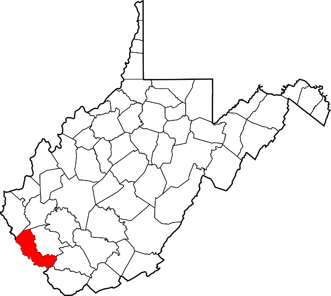 File:Map of West Virginia highlighting Mingo County.svg