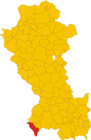 Map of comune of Maratea (province of Potenza, region Basilicata, Italy).svg