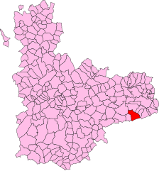 Campaspero location-Localización de Campaspero en Valladolid