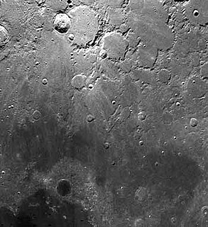 Mare Frigoris lunar mare in the far north of the Moon