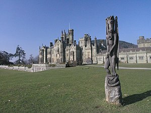 Margam Castle and a carving of a dragon - geograph.org.uk - 692230.jpg