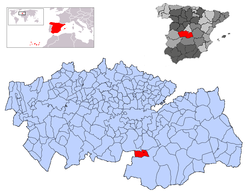 Extensión del municipio en la provincia.