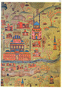 Mapa do século XVI da cidade de Soltaniyeh