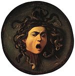 Medusa, deur Caravaggio (1592-1600).