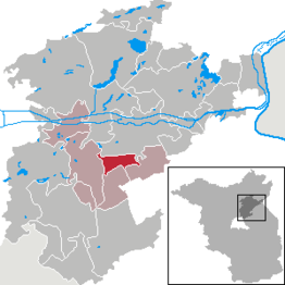 Kaart van Melchow